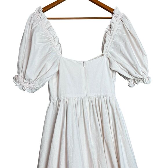 Selkie The Lickety Split Ritz Gown Size XS Pale Pink Puff Sleeve Cottagecore - Picture 5 of 8